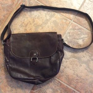 Jack Georges Leather Crossbody Bag Purse NWT NEW